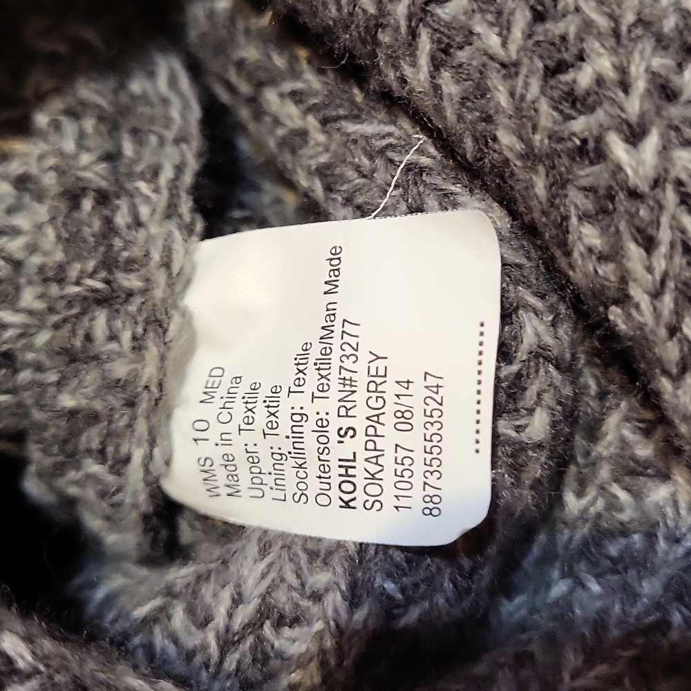 Kohl's Boot Slippers - Picture 5 of 5